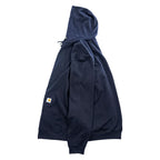 Carhartt Zip Up Hoodie XL ~ Navy Brushed Lining Big Size Loose Fit K122 472