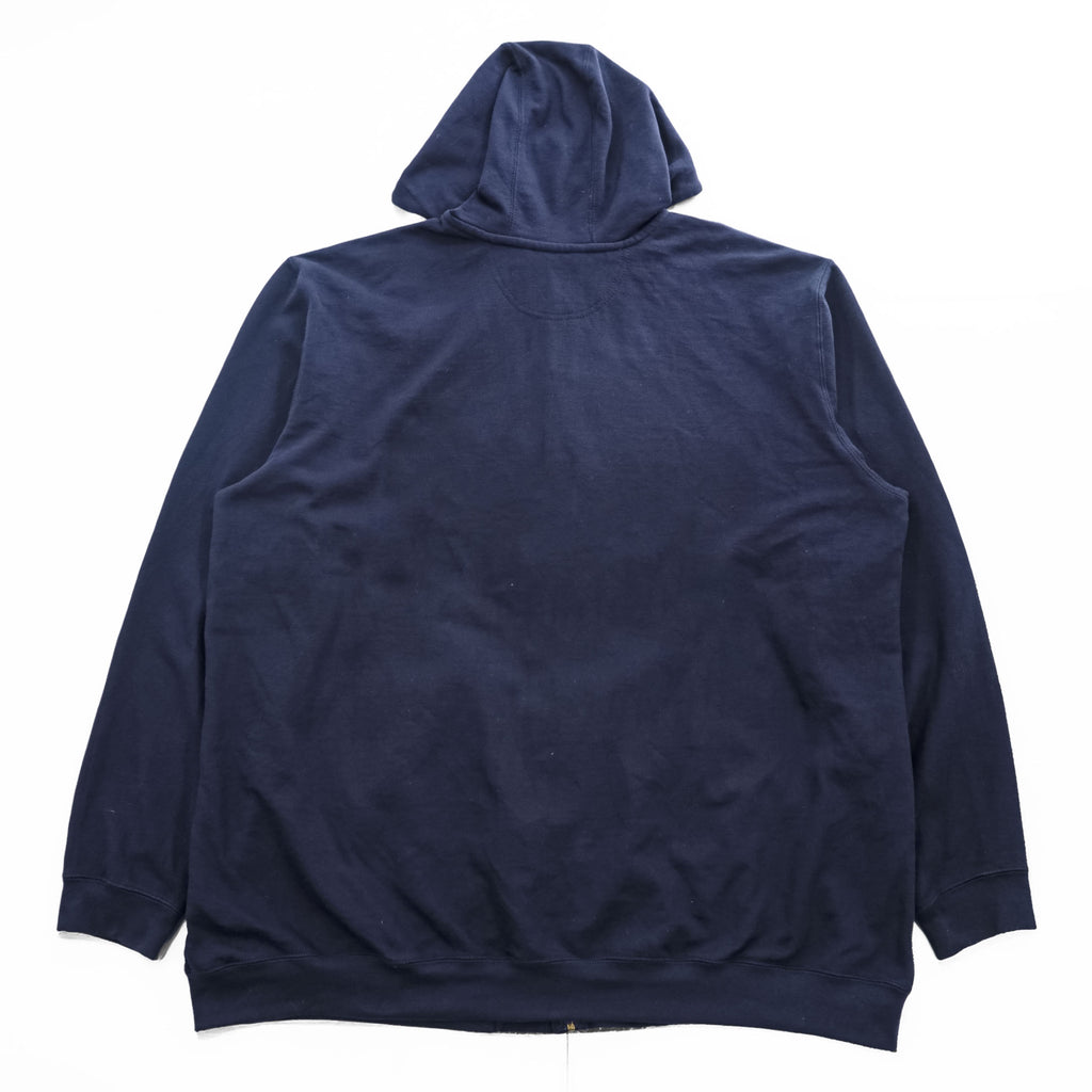Carhartt Zip Up Hoodie XL ~ Navy Brushed Lining Big Size Loose Fit K122 472