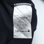 Carhartt Zip Up Hoodie XL ~ Navy Brushed Lining Big Size Loose Fit K122 472