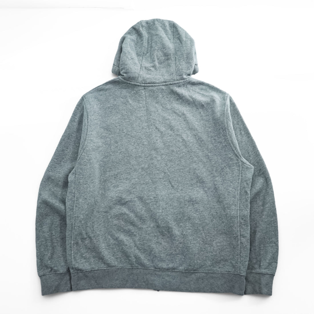 NIKE Zip Up Hoodie, Size L, Gray, Brushed Lining, One-Point Logo, BV2645-063