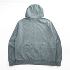 NIKE Zip Up Hoodie, Size L, Gray, Brushed Lining, One-Point Logo, BV2645-063