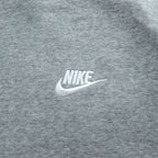 NIKE Zip Up Hoodie, Size L, Gray, Brushed Lining, One-Point Logo, BV2645-063