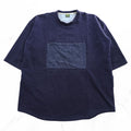 Phatee Japan Made BIG TEE T-Shirt FREE Navy brushed lining hemp