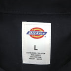 Dickies 長袖 ワークシャツ L ブラック ボックス 胸ポケット WL574BK