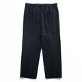 BURBERRY 90s Vintage Spain Made Slacks Pants XL~ Black Tuck Pleated HAYDEN