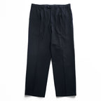BURBERRY 90s Vintage Spain Made Slacks Pants XL~ Black Tuck Pleated HAYDEN