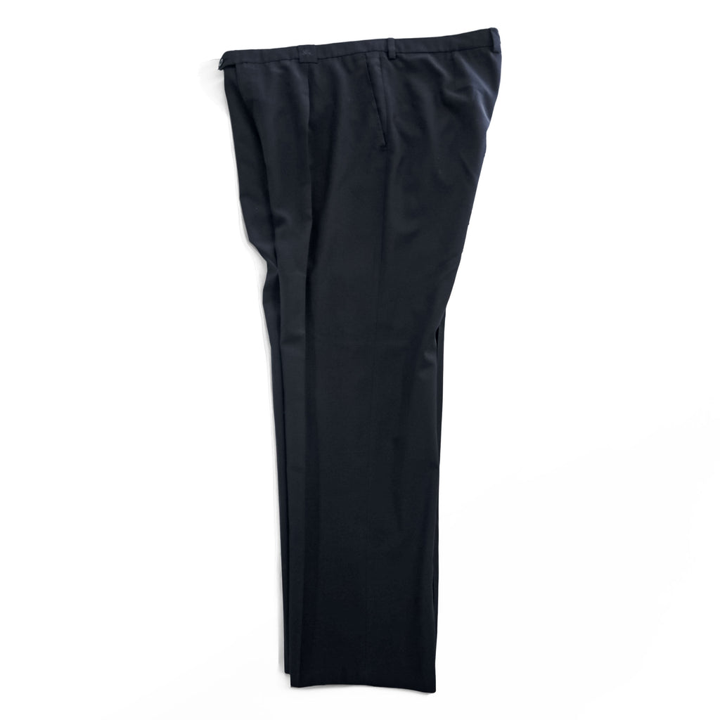 BURBERRY 90s Vintage Spain Made Slacks Pants XL~ Black Tuck Pleated HAYDEN