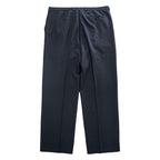 BURBERRY 90s Vintage Spain Made Slacks Pants XL~ Black Tuck Pleated HAYDEN