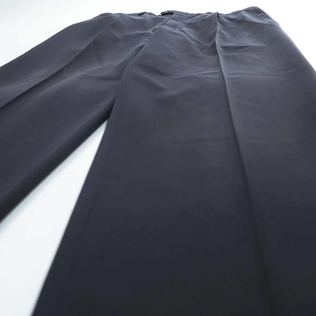 BURBERRY 90s Vintage Spain Made Slacks Pants XL~ Black Tuck Pleated HAYDEN