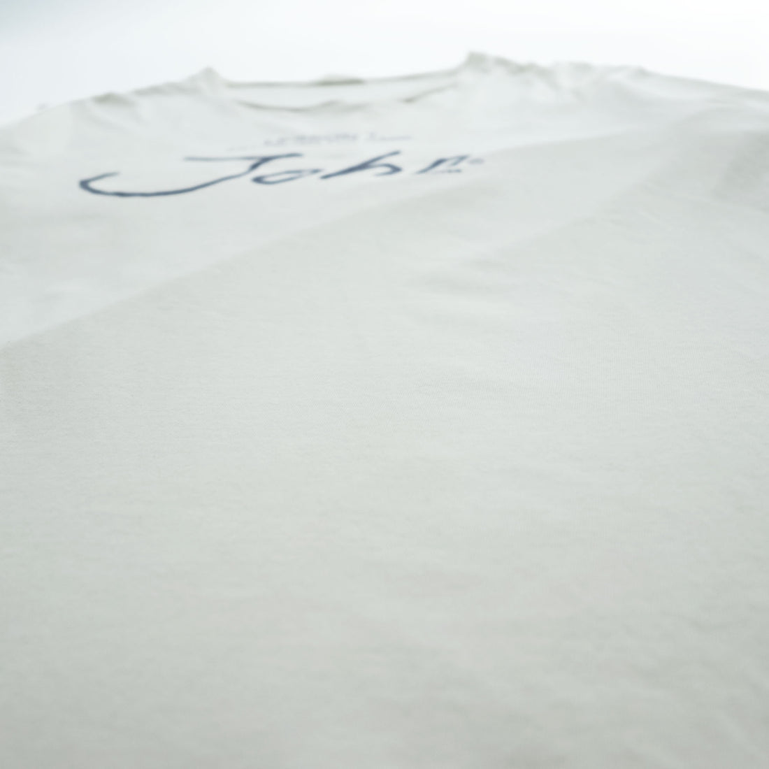 John UNDERCOVER Lesson 1 Establish the Name John Logo T-Shirt White Cotton Short Sleeve Size 4 Made in Japan