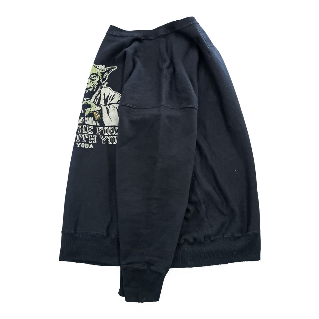 BOWWOW Japan Made Sweatshirt, Size L, Black, Printed, Reverse Weave, STAR WARS