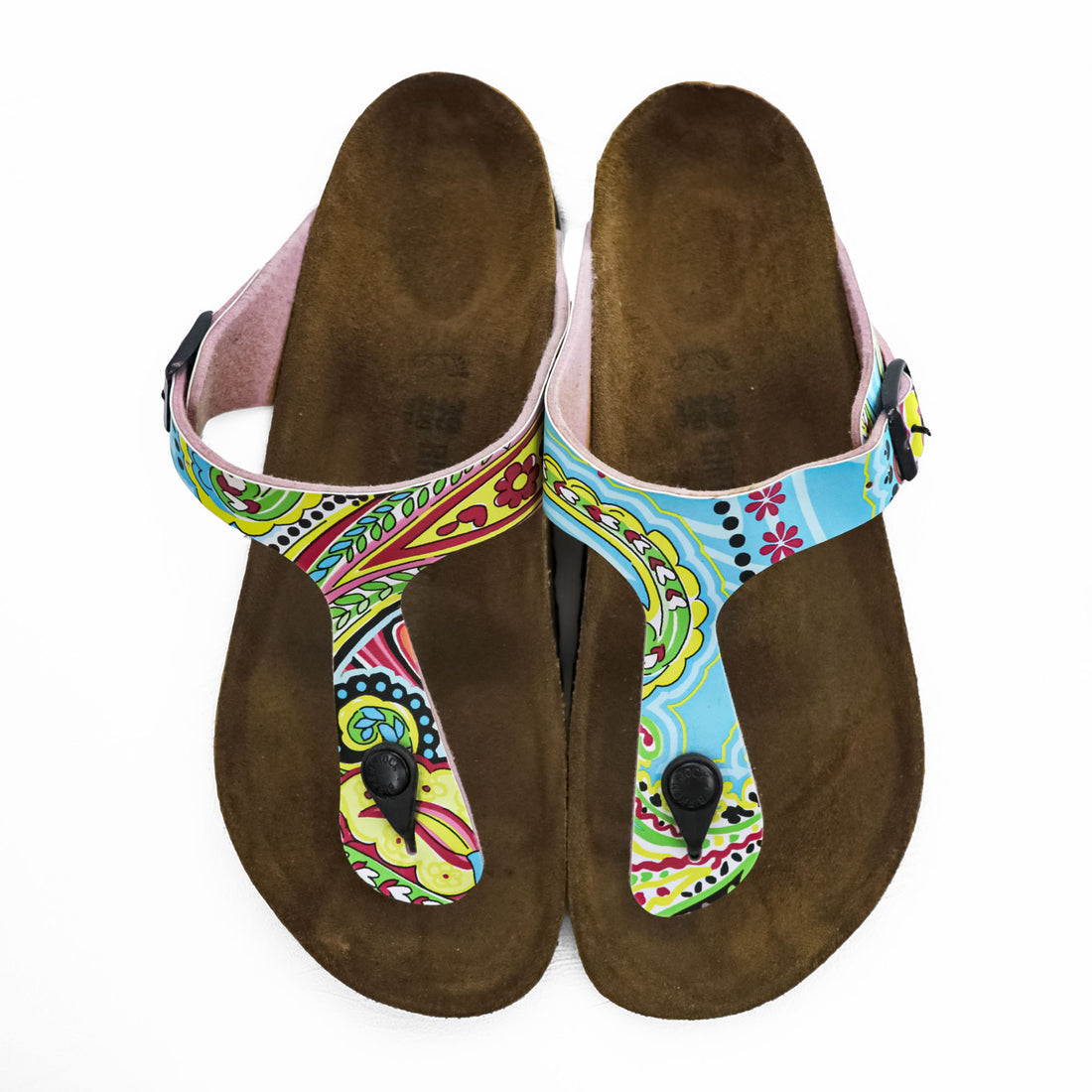 Birkenstock Papillio Gizeh Paisley Print Thong Sandals Multicolor EU39 US8 25.0cm