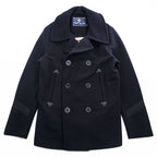 Rugby by RALPH LAUREN ピーコート L ネイビー メルトンウール Royal Army Clothing Department チンストラップ