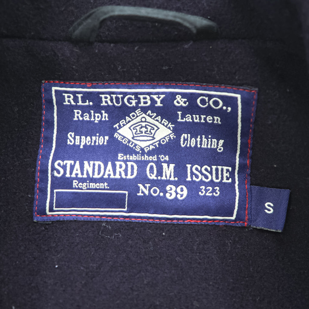 Rugby by RALPH LAUREN ピーコート L ネイビー メルトンウール Royal Army Clothing Department チンストラップ