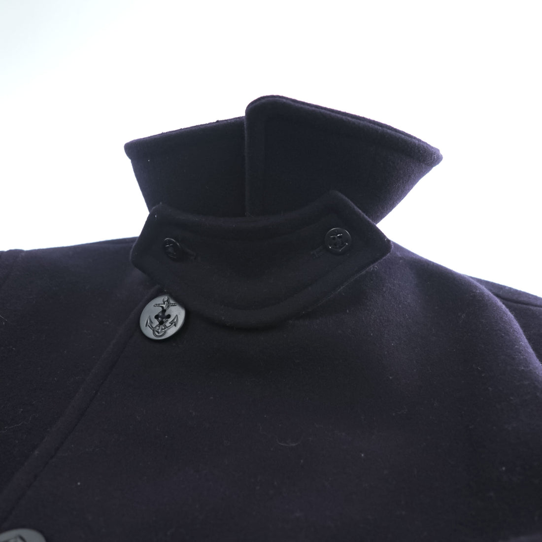 Rugby by RALPH LAUREN ピーコート L ネイビー メルトンウール Royal Army Clothing Department チンストラップ