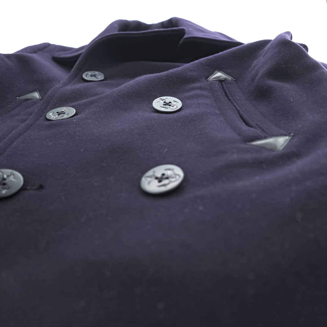 Rugby by RALPH LAUREN ピーコート L ネイビー メルトンウール Royal Army Clothing Department チンストラップ