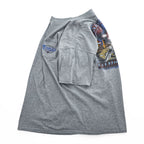HARLEY DAVIDSON 90年代 USA製 ヴィンテージ 胸ポケット Tシャツ XL グレー バックプリント BALTIMORE MD バイク Holoubek