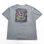 HARLEY DAVIDSON 90年代 USA製 ヴィンテージ 胸ポケット Tシャツ XL グレー バックプリント BALTIMORE MD バイク Holoubek
