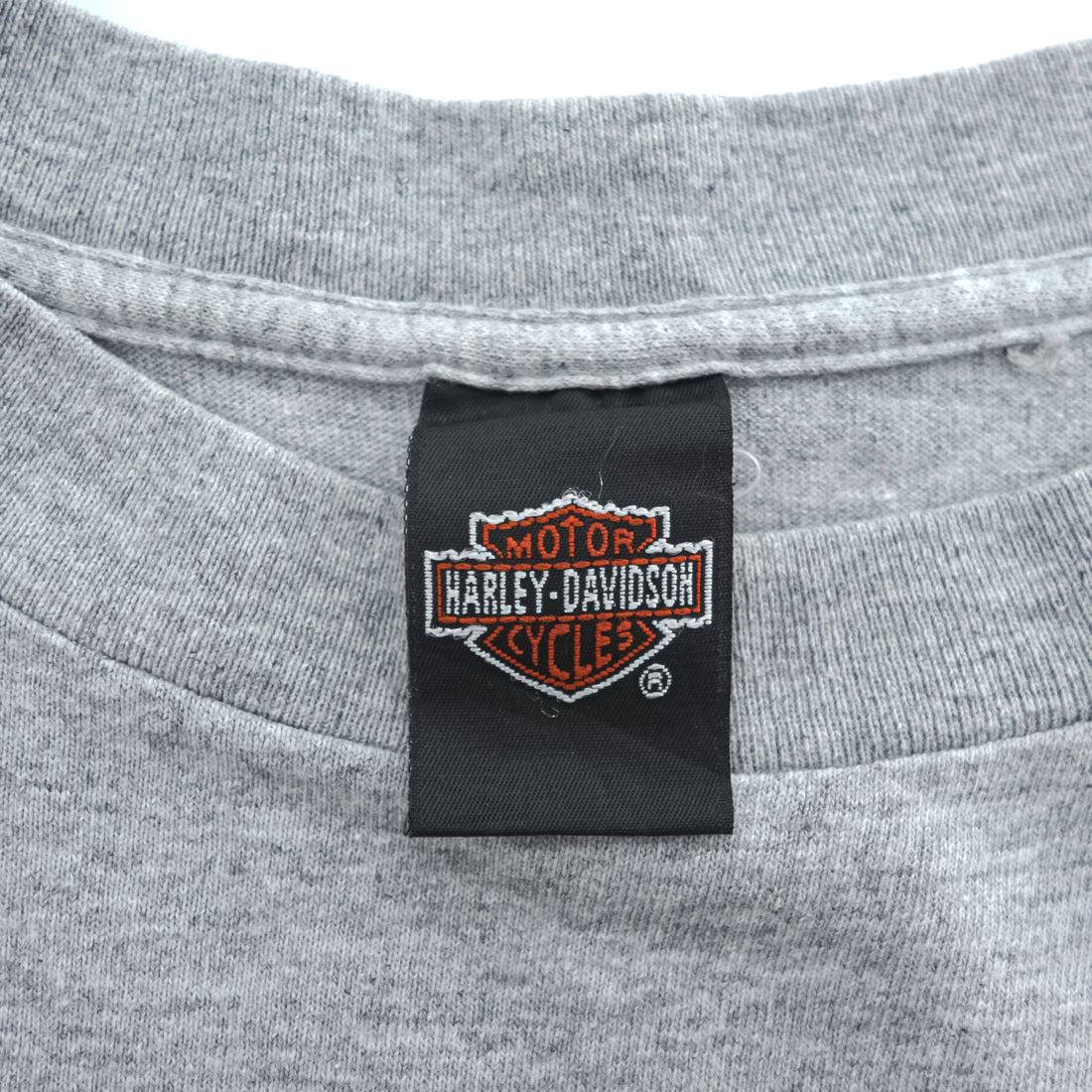 HARLEY DAVIDSON 90年代 USA製 ヴィンテージ 胸ポケット Tシャツ XL グレー バックプリント BALTIMORE MD バイク Holoubek