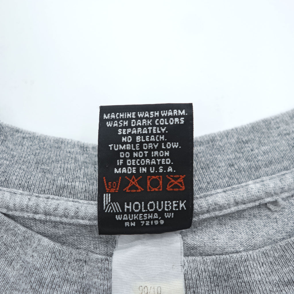 HARLEY DAVIDSON 90年代 USA製 ヴィンテージ 胸ポケット Tシャツ XL グレー バックプリント BALTIMORE MD バイク Holoubek