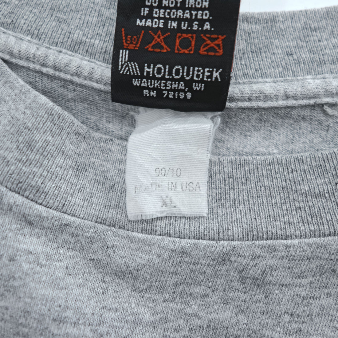 HARLEY DAVIDSON 90年代 USA製 ヴィンテージ 胸ポケット Tシャツ XL グレー バックプリント BALTIMORE MD バイク Holoubek