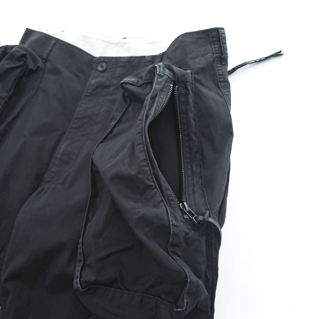 HUMIS Made in Japan  DEFORMATION MILITARY 6-PK PANTS Black M M-PT1002A