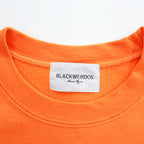 Black Weirdos × SUPPLY 日本製 RUIN スウェット PEANUTS Charlie Brown トレーナー S オレンジ 裏起毛 プリント 25AAW-SW02
