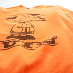 Black Weirdos × SUPPLY 日本製 RUIN スウェット PEANUTS Charlie Brown トレーナー S オレンジ 裏起毛 プリント 25AAW-SW02