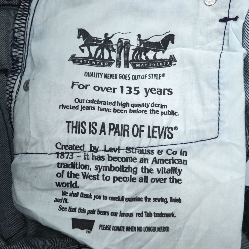 Levi's 506 ストレート デニムパンツ ジーンズ M インディゴ ブルー 濃紺 ジッパーフライ