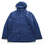 MOUNTAIN HARDWEAR マウンテンパーカー 中綿 シェル レインジャケット XL ネイビー 防水 ドローコード OM0151