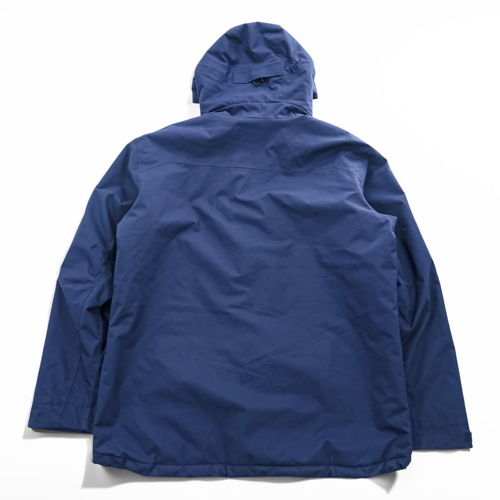 MOUNTAIN HARDWEAR マウンテンパーカー 中綿 シェル レインジャケット XL ネイビー 防水 ドローコード OM0151