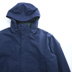 MOUNTAIN HARDWEAR マウンテンパーカー 中綿 シェル レインジャケット XL ネイビー 防水 ドローコード OM0151