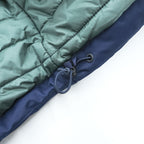 MOUNTAIN HARDWEAR マウンテンパーカー 中綿 シェル レインジャケット XL ネイビー 防水 ドローコード OM0151