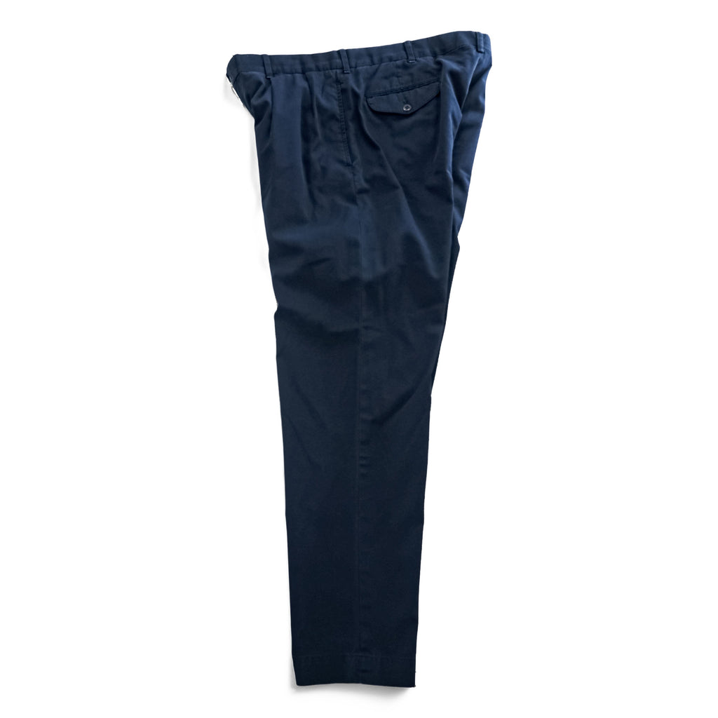 Polo Ralph Lauren 90s Vintage Chino Pants, Size L, Navy, 2-Tuck Pleats, Fairway Fit Pant, POLO GOLF