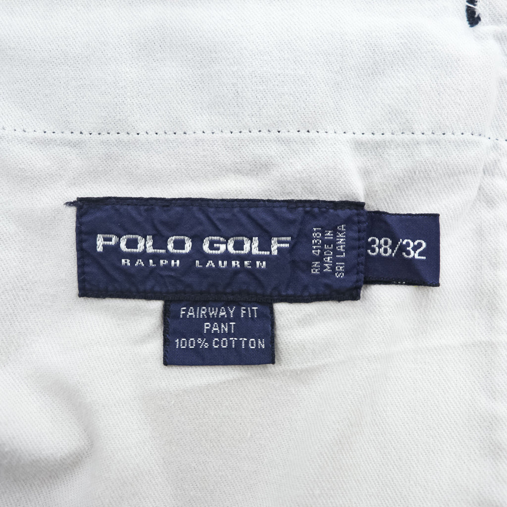 Polo Ralph Lauren 90s Vintage Chino Pants, Size L, Navy, 2-Tuck Pleats, Fairway Fit Pant, POLO GOLF