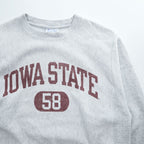 Champion リバースウィーブ REVERSE WEAVE スウェット トレーナー L グレー カレッジ アーチロゴ IOWA STATE