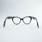 Yohji Yamamoto キャットアイ サングラス メガネ ブラック ユニセックス グリッター 019 54_17 145 YY1034