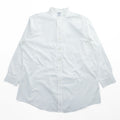 Brooks Brothers バンドカラー 長袖 シャツ XL ホワイト SLIM FIT ノンアイロン 胸ポケット