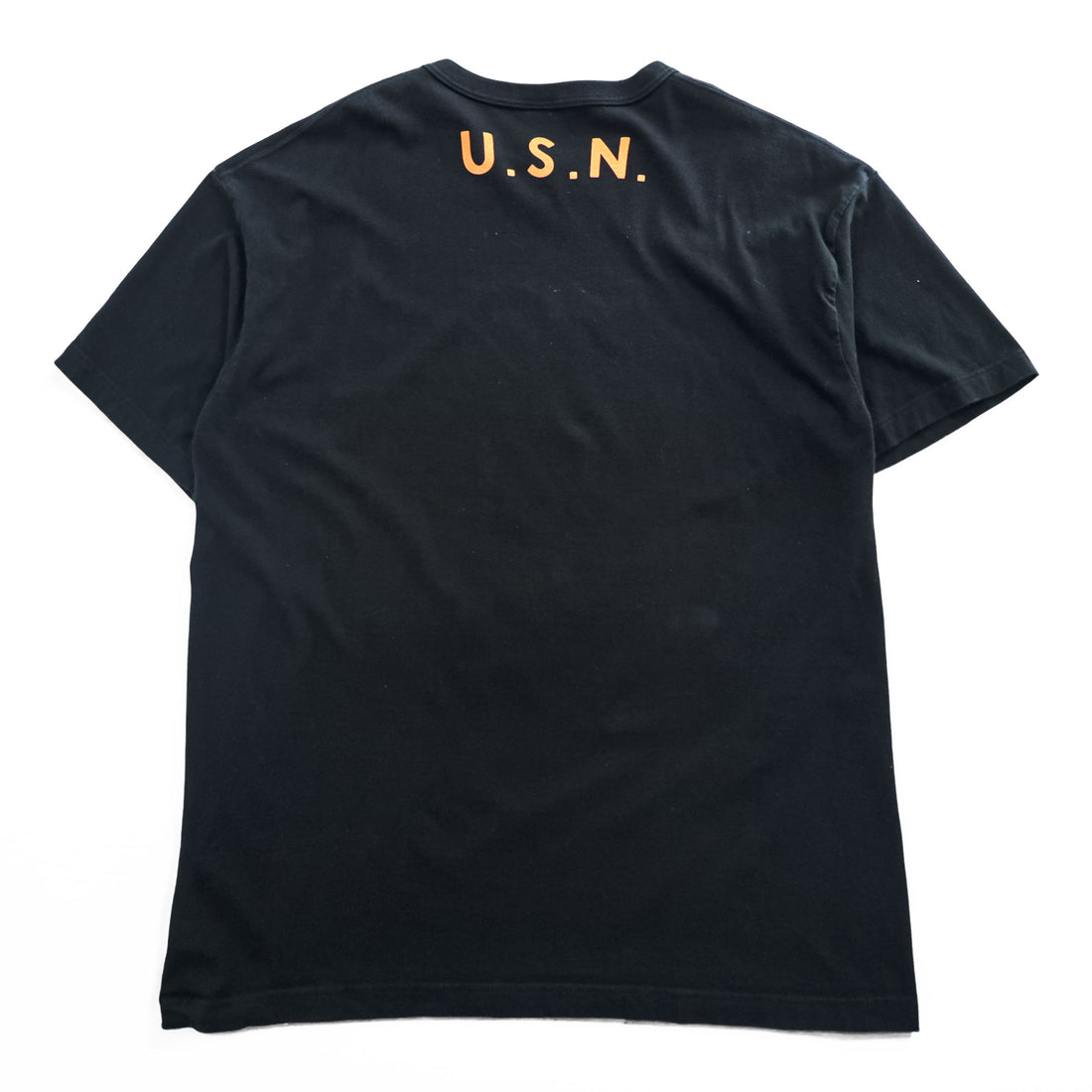 BUZZ RICKSON'S Japan Made T-Shirt XXL Black TYPE1, CLASS1 Military Stencil Crewneck