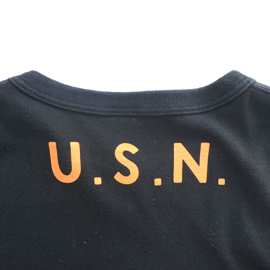 BUZZ RICKSON'S Japan Made T-Shirt XXL Black TYPE1, CLASS1 Military Stencil Crewneck