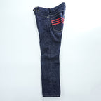 blackmeans 日本製 セルヴィッヂ デニムパンツ Hiroshima Denim TAPERED ジーンズ M インディゴ ブルー ストレート VINTAGE INDIGO 945-70HDP03-1