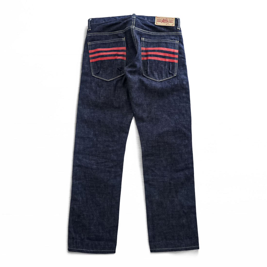 blackmeans 日本製 セルヴィッヂ デニムパンツ Hiroshima Denim TAPERED ジーンズ M インディゴ ブルー ストレート VINTAGE INDIGO 945-70HDP03-1