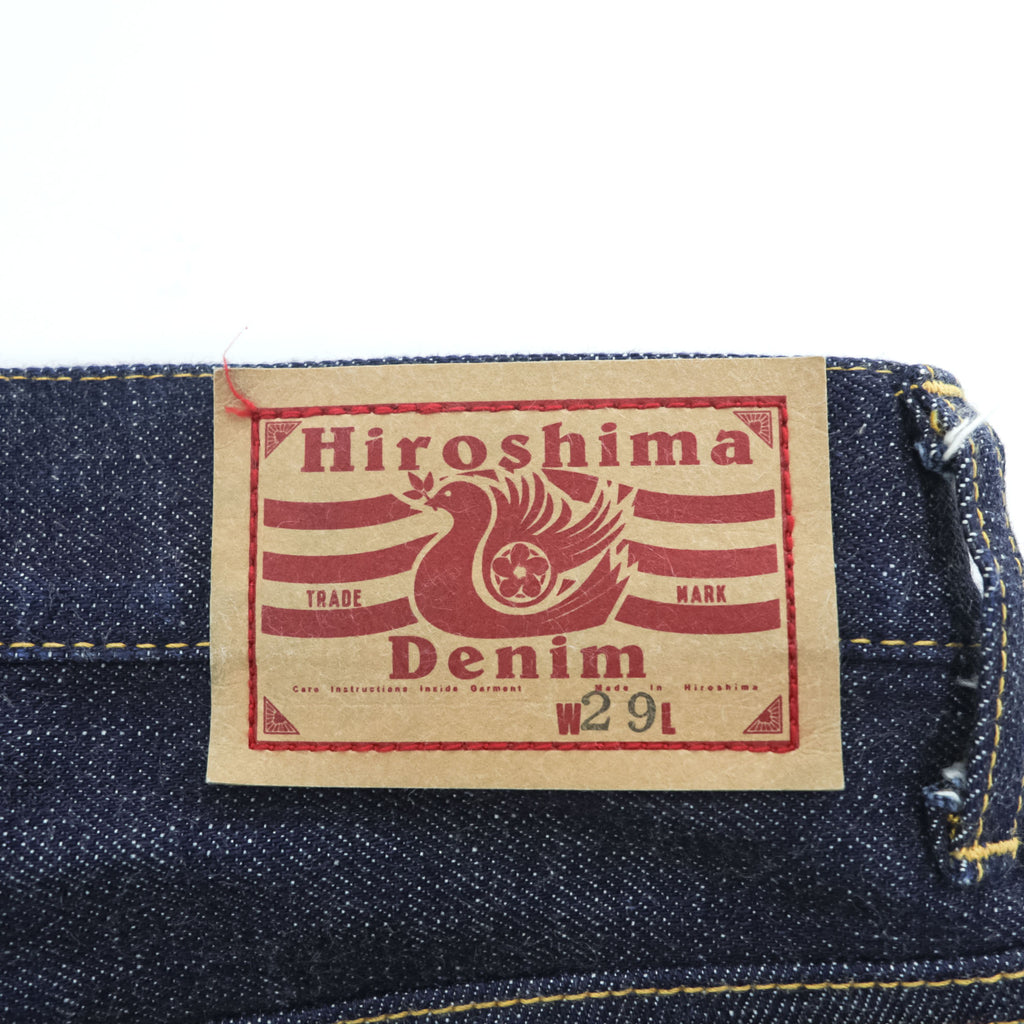 blackmeans 日本製 セルヴィッヂ デニムパンツ Hiroshima Denim TAPERED ジーンズ M インディゴ ブルー ストレート VINTAGE INDIGO 945-70HDP03-1