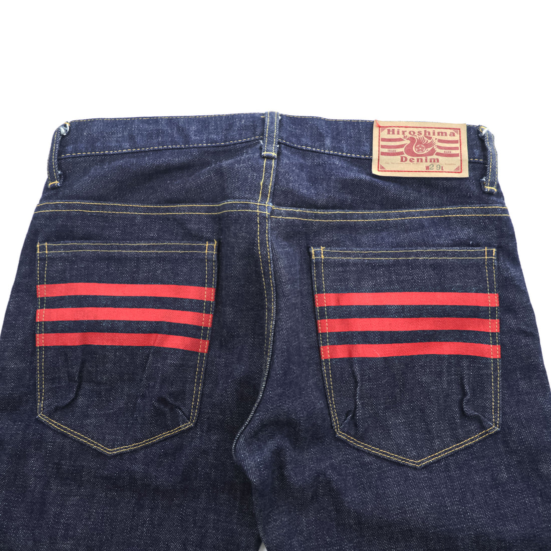 blackmeans 日本製 セルヴィッヂ デニムパンツ Hiroshima Denim TAPERED ジーンズ M インディゴ ブルー ストレート VINTAGE INDIGO 945-70HDP03-1