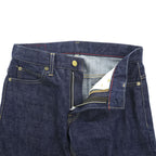 blackmeans 日本製 セルヴィッヂ デニムパンツ Hiroshima Denim TAPERED ジーンズ M インディゴ ブルー ストレート VINTAGE INDIGO 945-70HDP03-1