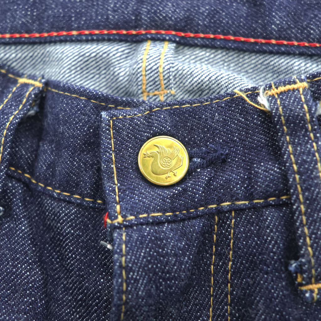 blackmeans 日本製 セルヴィッヂ デニムパンツ Hiroshima Denim TAPERED ジーンズ M インディゴ ブルー ストレート VINTAGE INDIGO 945-70HDP03-1