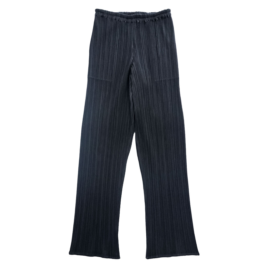 PLEATS PLEASE ISSEY MIYAKE 日本製 プリーツパンツ ストレート イージーパンツ FREE ブラック