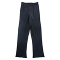 PLEATS PLEASE Issey Miyake Black Pleated Pants Elastic Waist Straight Leg Trousers