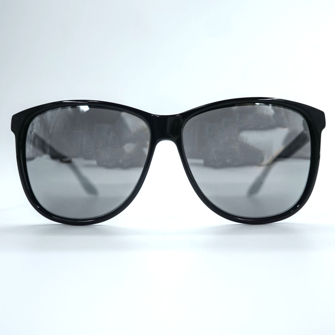 GUCCI イタリア製 サングラス メガネ ブラック ミラーレンズ スモーク GG1636/S D28T4 57_13 135