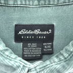 Eddie Bauer 00年代 ヴィンテージ 長袖 ボタンダウンシャツ XL コーデュロイ 胸ポケット ビッグサイズ